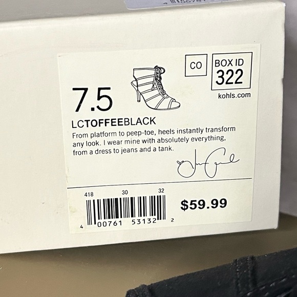 Lauren Conrad Heeled Open Toed bootie - Picture 2 of 6